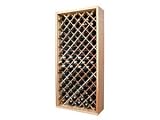 Wine Cellar Innovations Designer Series Collection Natural Premium Redwood Individual Diamond Bin 72x34x13-in.