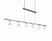 Cylindrical Counter Weight Chandelier in Brushed Nickel