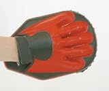 Handpratze, Kunstleder, oval m. Handschuh