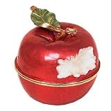 Apple with Bite Jeweled Trinket Box