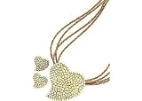 Lifestyle Studios Bronze Heart Multi Row Seedbead