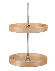 Buy 18in Full Circle Natural Wood Lazy Susan 2-shelf Set