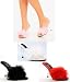 ROMANCE-04/CARESS-401F, 4 Heel Marabou Fur Satin Mule Sandal in 4 Colors to Size 13