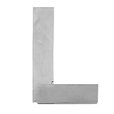 uxcell 曲尺　L 直角定規　メタル製シルバートン90度角度測定　測量ツール　木工用　80mm x 50mm