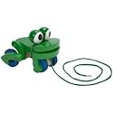 Melissa & Doug Deluxe Wooden Frolicking Frog Pull Toy
