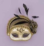 Masquerade Venetian Victorian 1920's Style Mardi Gras Mask