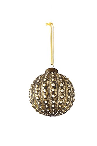 Sage & Co. XAO16739GD 4.5″ Glass Beaded Ball Ornament Sage & Co. XAO16739GD 4.5″ Glass Beaded Ball Ornament