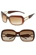 JIMMY CHOO ANNIE 0NLL ID BROWN DEEP RED BROWN GRADIENT PLASTIC SUNGLASSES.