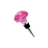 Pink Optic Crystal Wine Stopper