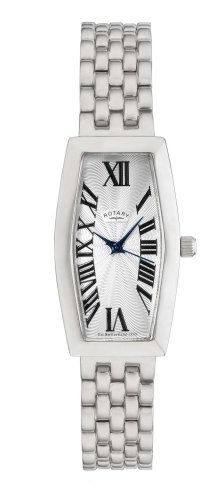 Rotary Lb02493 21 Ladies Silver Dial Stainless Steel Bracelet Watch