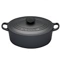 Le Creuset Cast Iron Oval Casserole, Granite, 25 cm