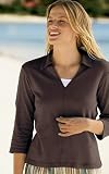 Three-Quarter-Sleeved Polo