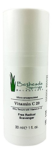 Best Vitamin C Serum 20% L-Ascorbic Acid Antioxidant for Face & Skin contains Vitamin A & E Topical Serum in Micro Encapsulated Airless Bottle for Maximum Stability; Paraben Free