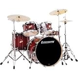 Ludwig Accent CS Custom Fusion Plus 5-Piece Satin Drum Set, Wine Sunburst*