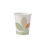 Solo 370PLA-J7234 10 oz Bare PLA Paper Eco-Forward Compostable Hot Cup (20 Packs of 50 cups)