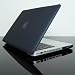 Electronics : NEW DESIGN TopCase BLACK Rubberized Crystal See Thru Satin Hard Case Cover for NEW Macbook Pro 13-inch 13" (A1278/with or without Thunderbolt) with TopCase Mouse Pad