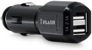 iFlash® USB Car Charger 15W 3A Dual Heavy-Duty High-Output for for Apple iPad 4 / Air / Air 2; iPad Mini 2/3/4; iPhone 6 Plus / 6 / 5S / 5C / 5 / 4S, iPod Touch 4th / 5th Generation, iPod Nano 4th / 5th / 6th / 7th Generation, Samsung Galaxy S6 Edge / S6 / S5 / S5 / S4 / S3 / S2 / S / Mini; Samsung Galaxy Note 2 / 3 / 4 - Black
