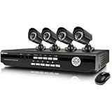 Swann Communications Complete 8-Channel DVR Security System with 4 Cameras, Model# SWDVK-826004