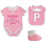 Set Pirates Triple Play Pink Bib n Booties