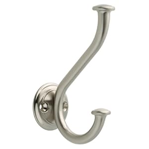 Liberty Hardware 133077 Cirque Coat and Hat Hook, Satin Nickel