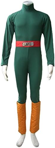 QMCos Naruto Rock Lee Cosplay Costume (XX-Small, Multi-Color)