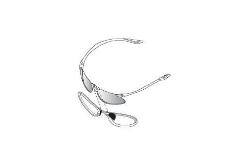 Bolle Blank Prescription Rx Adapter for Bolle SwiftKick Sunglasses 50072 – CR-39 Clear