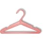 50 CHILDREN'S PLASTIC COAT HANGERS IN PINK 26cm wide