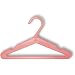 Pack of 50 Small Size Plastic Coat Hangers in Pink. Ideal for Baby & Toddler Clothes - Quality - 26cm wide
