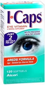I-Caps Eye Vitamin & Mineral Supplement AREDS Formula Softgels 120ct (Pack of 2)