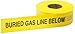 Mutual 17783 Polyethylene Non Detectable Underground Gas Line Marking Tape, 4.5 mil Thickness, 1000' Length x 3