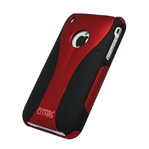 Apple iPhone 3G / 3G S Empire Ultra Cover Hard Case Protector, Red/ Black