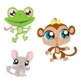 Littlest Pet Shop - 32 Girls Peel & Stick Accents - Animal Wall Stickers
