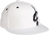 NBA Men's Cleveland Cavaliers Flat Brim Flex Hat - Tx85Z, Small/Medium , White