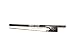 Braided Carbon Fiber Violin Bow 4/4, Fluer-de-lys Inlay Ebony Frog with Pearl Inlay Screw