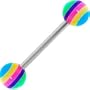 SHERBET SURPRISE Stripe Barbell Tongue Ring