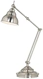IMAGE OF Quoizel Satin Nickel Halogen Adjustable Desk Lamp