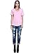 A+D® Womens Burnout V-NK Raglan Sleeve Loose Fitting Boyfriend Top