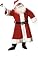 Plush Old Time Santa Suit With Hood-Std Size + Bonus Plush Old Time Santa Suit With Hood-Std Size + Bonus
