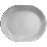 Corelle Livingware 12-1/4-Inch Serving Platter, Winter Frost White