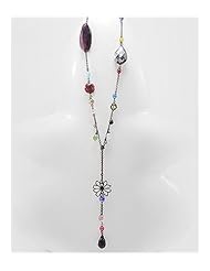 Agate Necklace In Zinc