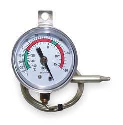 Industrial Grade 1EPE6 Panel Mount Thermometer, -40 to 60 F