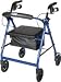 Aluminum Rollator with Fold Up and Removeable Back Support
