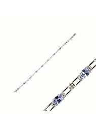 14K Exquisite Tanzanite Bracelet with Diamonds (NEW ARRIVAL)