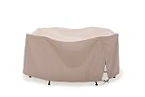 Cov-A60-41 Round Dining Table and 6 Chair Set Cover By Caluco