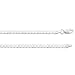 Sterling Silver Curb Chain 4mm & 22 Inches