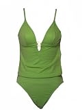 INC Tankini w/Gold Center Ring XS