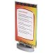 deflect-o Superior Image Swivel Base Sign Holder, 8.5 x 11 Inches, Green Tint (691590)