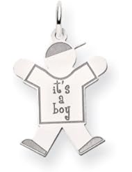 14k White Gold Kid Charm Cyber Monday Special