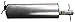 Walker 50437 Quiet-Flow Stainless Steel Muffler Assembly