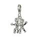 SilberDream 925 Sterling Silber Charm Sternzeichen Zwilling Anh�nger f�r Armband Kette Ohrring FC7106